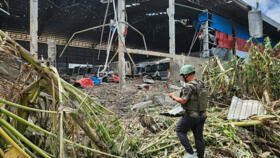 Thai fighter jets dropped three bombs in an area of Poipet city on Thursday morning, the Cambodian interior ministry said