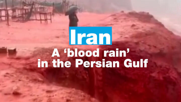 Heavy #rains washed iron-oxide-rich soil and rocks across an “Iranian island, creating this intense, almost unreal red. Seen in the Persian Gulf on December 16, the phenomenon was nicknamed ‘blood rain’ by visitors, despite having nothing to do with biology.