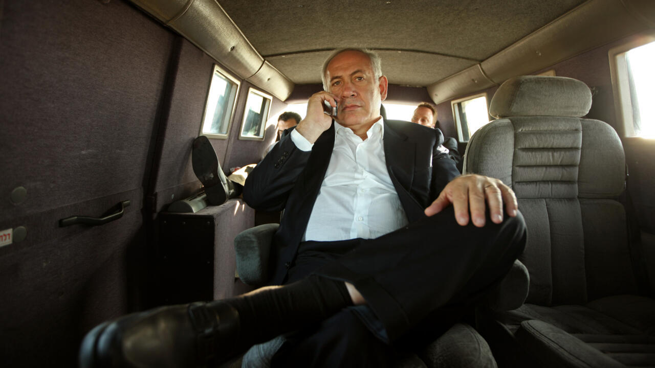 Image of Israeli Prime Minister Binyamin Netanyahu from the documentary "The Bibi Files".